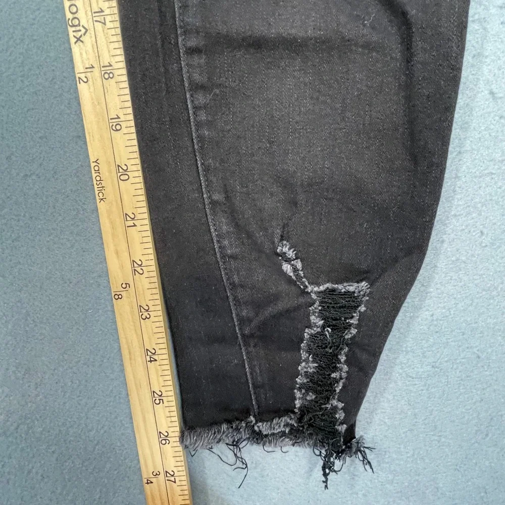 KanCan Black Distressed Ripped Skinny Jeans Women Size 29